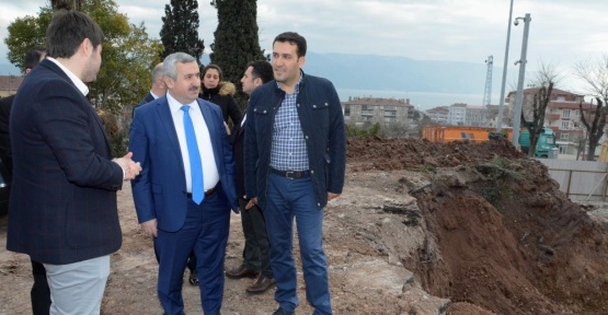 Başkan Baran üniversite inşaatını ziyaret etti