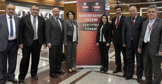 Çorum Ticaret Borsası ’5 Yıldız’ seviyesinde akreditasyon belgesi aldı