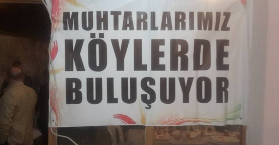 Muhtarlar Selbükü köyünde buluştu