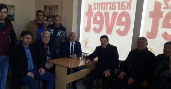AK Partili eski Başkan Nevzat Bozkuş, Selim’de referandum çalışması yapıyor