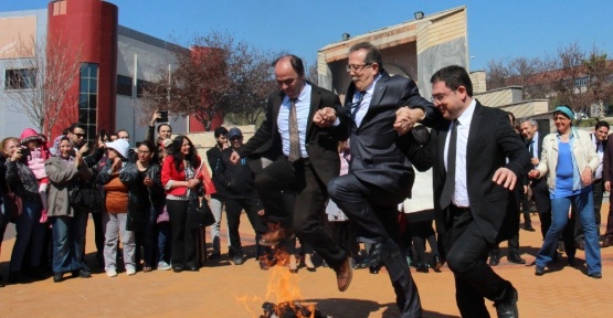Aydın’da Nevruz kutlamaları renkli görüntülere sahne oldu