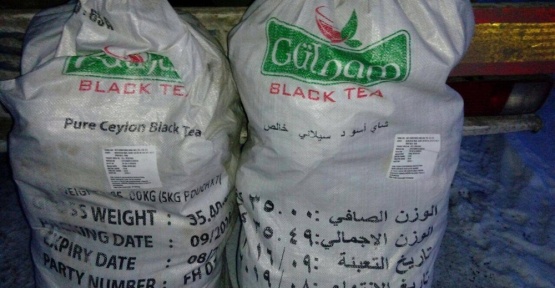 Başkale’de 16 ton kaçak çay ele geçirildi