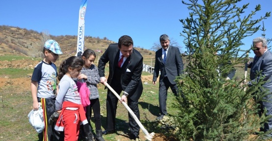 Bozüyük’te Orman Haftası’nda 600 fidan toprakla buluştu