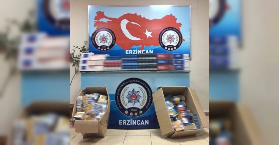 Erzincan da kaçak sigara operasyonu