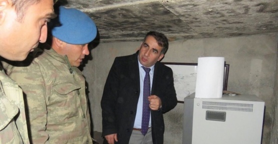 Kaymakam Ercan Öter, askeri üst bölgelerini ziyaret etti