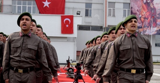 Kısa dönem askerler yemin etti