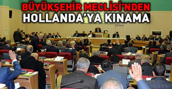 Konya Büyükşehirden Hollanda’ya Kınama