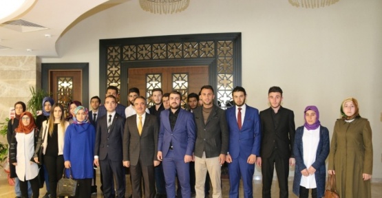 Üniversite Öğrenci Konseyi ve üniversite Ülkü Ocakları teşkilatı Rektör Bağlı’yı ziyaret etti