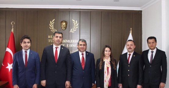 Yeşilay Kilis Şube Başkanı Ahmet Zorlu, Dr. Happani’ye ziyaret