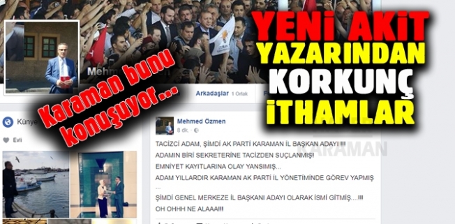 Karaman STK başkanına ağır itham