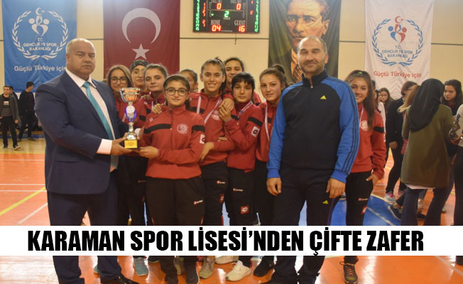 KARAMAN SPOR LİSESİ’NDEN ÇİFTE ZAFER