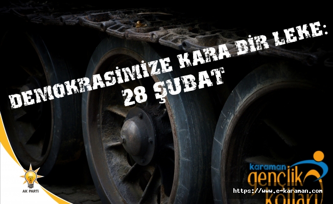 AK Parti Karaman Gençlik Kolları Başkanı Av. Mustafa KALE 28 Şubat ile ilgili basın açıklamasında bulundu.