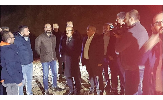 BAKAN ELVAN SERTAVUL GEÇİDİNDE İNCELEMERDE BULUNDU