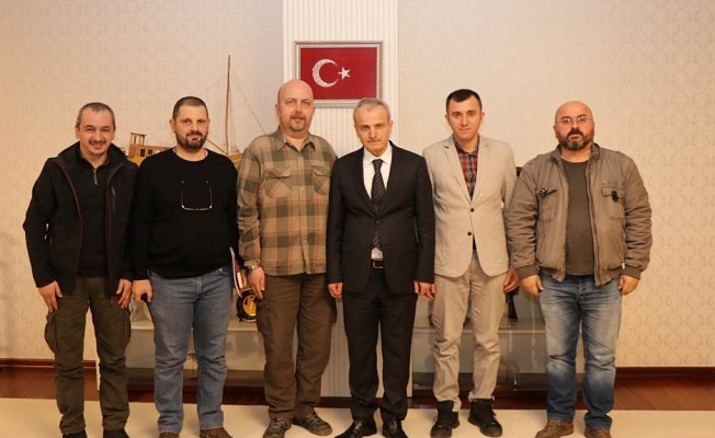 Batı Karadeniz Telsiz ve Radyo Amatörleri Derneği Yöneticileri Vali DİRİM’i Ziyaret Etti
