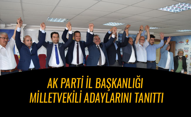 AK PARTİ İL BAŞKANLIĞI MİLLETVEKİLİ ADAYLARINI TANITTI