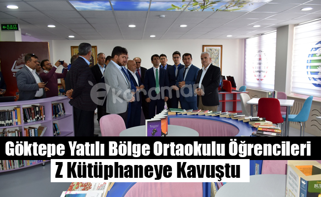 Göktepe Yatılı Bölge Ortaokulu Öğrencileri Z Kütüphaneye Kavuştu