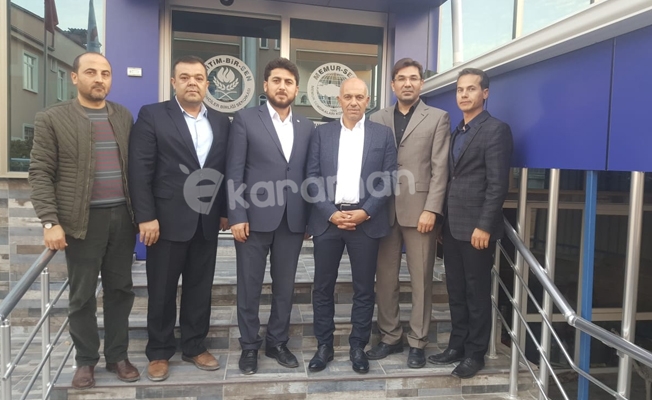 BELEDİYE BAŞKANI ERTUĞRUL ÇALIŞKAN’DAN EĞİTİM-BİR-SEN’E HAYIRLI OLSUN ZİYARETİ