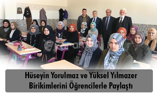 Hüseyin Yorulmaz ve Yüksel Yılmazer Birikimlerini Öğrencilerle Paylaştı
