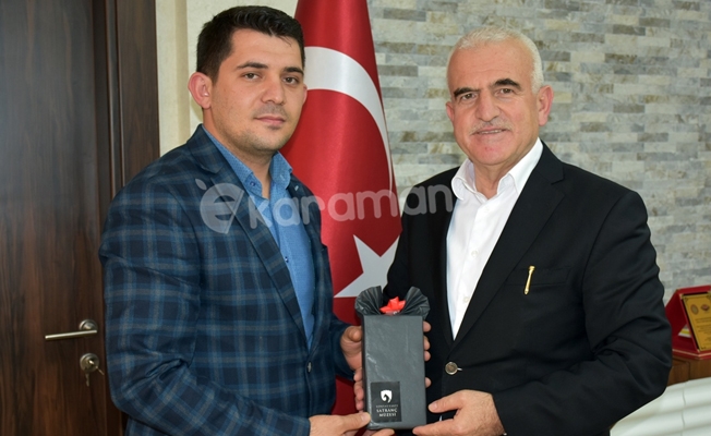 Öğretmenler Günü Karaman Temsilcisinden İl Milli Eğitim Müdürüne Ziyaret