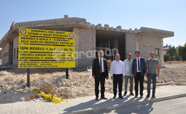 Yapımı Devam Eden Aile Sağlığı Merkezleri Yerinde İncelendi