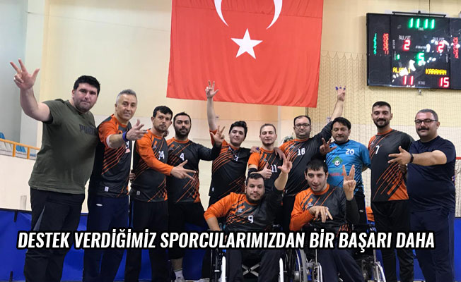 DESTEK VERDİĞİMİZ SPORCULARIMIZDAN BİR BAŞARI DAHA