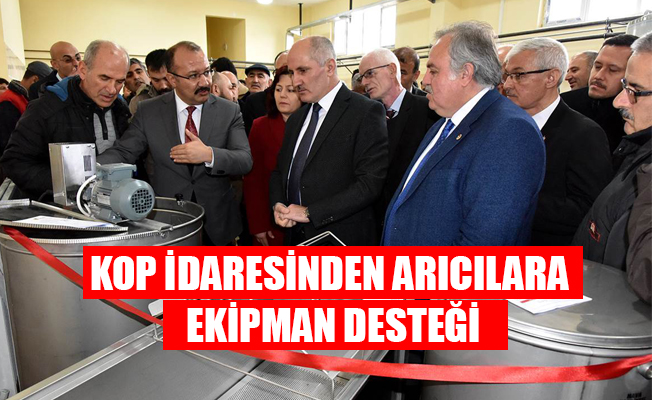 KOP İDARESİNDEN ARICILARA EKİPMAN DESTEĞİ