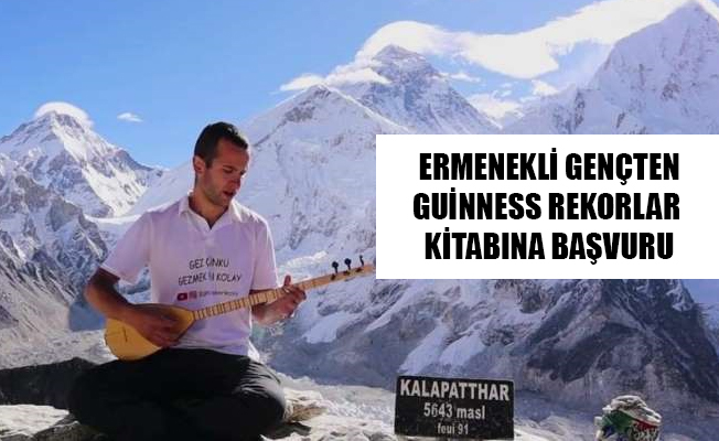 ERMENEKLİ GENÇTEN GUİNNESS REKORLAR KİTABINA BAŞVURU