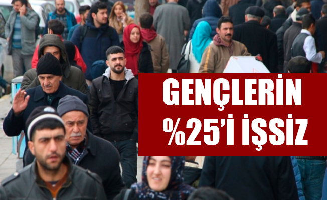 GENÇLERİN %25’İ İŞSİZ