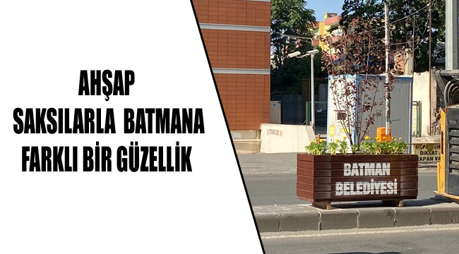 AHŞAP SAKSILARLA KENTE FARKLI BİR GÜZELLİK