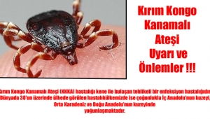  Kırım Kongo Kanamalı Ateşi / Uyarı ve Önlemler 