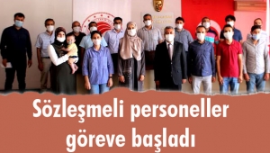 TARIMDA SÖZLEŞMELİ PERSONELLER GÖREVE BAŞLADI