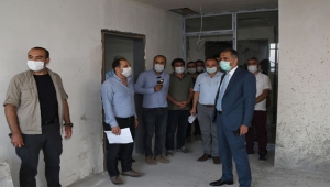  Vali Mahmut Çuhadar, 112 Acil Çağrı Merkezi İnşaatını İnceledi