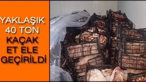  ADANA'DA YAKLAŞIK 40 TON KAÇAK ET ELE GEÇİRİLDİ