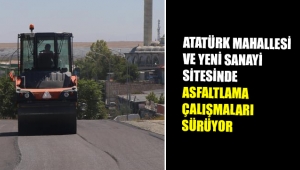 ATATÜRK MAHALLESİ VE YENİ SANAYİ SİTESİNDE ASFALTLAMA ÇALIŞMALARI SÜRÜYOR