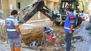 BELEDİYE EKİPLERİ SU ARIZALARINA HEMEN MÜDAHALE EDİYOR