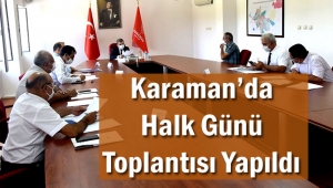 Halk Günü Toplantısı Yapıldı 