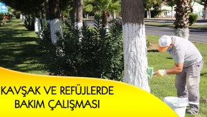 KAVŞAK VE REFÜJLERDE BAKIM ÇALIŞMASI