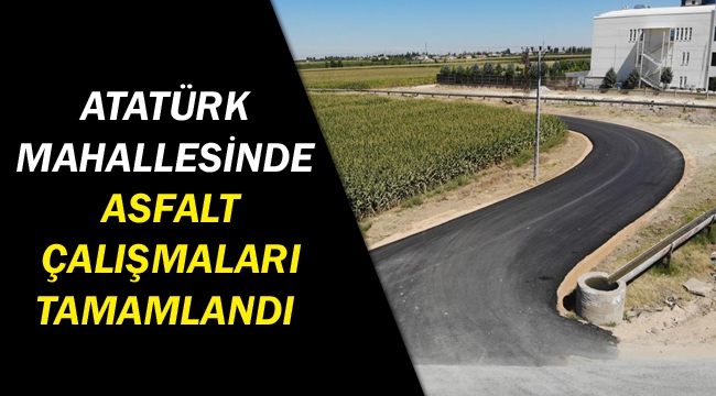 ATATÜRK MAHALLESİNDE ASFALT ÇALIŞMALARI TAMAMLANDI
