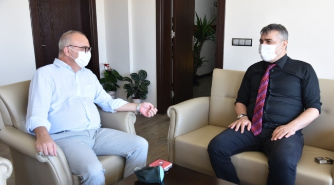 Başkan Ergün'den Kaymakam Ünal Çakıcı'ya Ziyaret