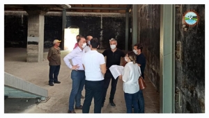 BELEDİYE BAŞKANIMIZ BARIŞ AYHAN BUZHANE BİNASINDA İNCELEMELERDE BULUNDU