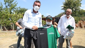 Çocuklar spor malzemesi istedi Başkan Büyükakın gönderdi