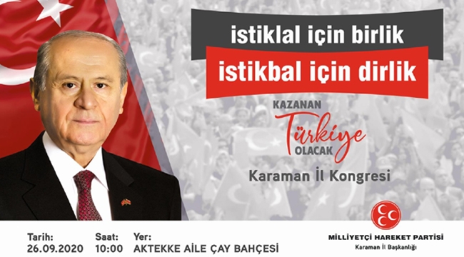 MHP’nin Karaman İl Teşkilatı kongre tarihi belli oldu