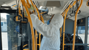 Otobüslerde Dezenfeksiyon Çalışmaları Aralıksız Sürüyor