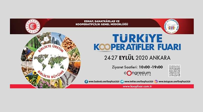 “Türkiye Kooperatifler Fuarı” 24 Eylül’de Kapılarını Açıyor