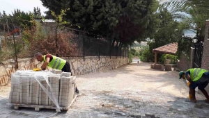 TURUNÇLI MAHALLESİ’NDE PARKE YOL ÇALIŞMASI