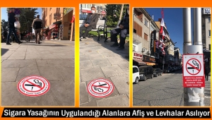 Sigara Yasağının Uygulandığı Alanlara Afiş ve Levhalar Asılıyor