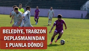 BELEDİYESPOR 1 PUANLA DÖNDÜ