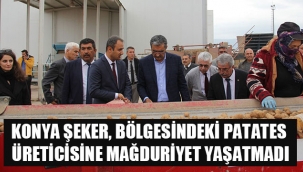 KONYA ŞEKER, BÖLGESİNDEKİ PATATES ÜRETİCİSİNE MAĞDURİYET YAŞATMADI