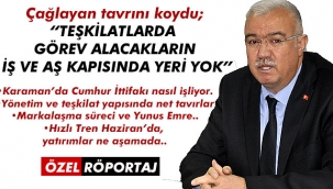 Çağlayan tavrını koydu; 
