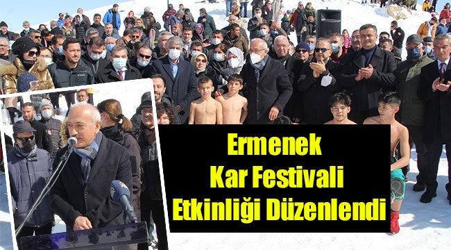 Ermenek Kar Festivali Etkinliği Düzenlendi